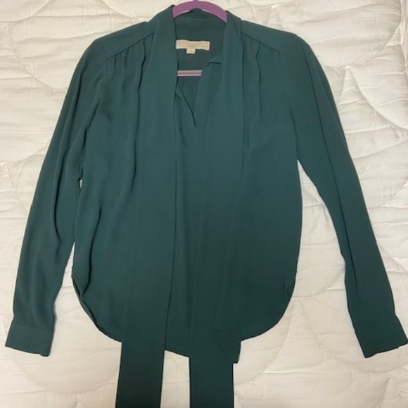 Ann Taylor LOFT Long Sleeve Blouse, Size XXS Petite - Picture 1 of 2
